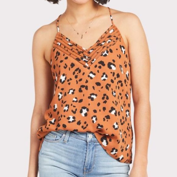 Allison Joy Leopard Strappy Cami - Picture 1 of 8